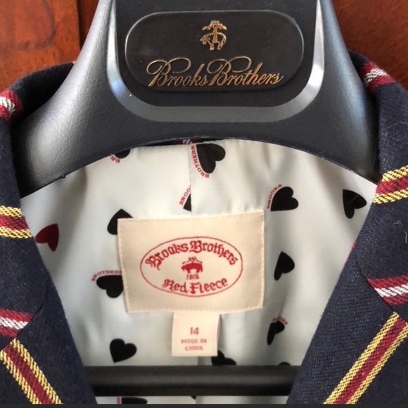 BROOKS BROTHERS ❤️ Heart Lined Striped Blazer - Picture 2 of 8